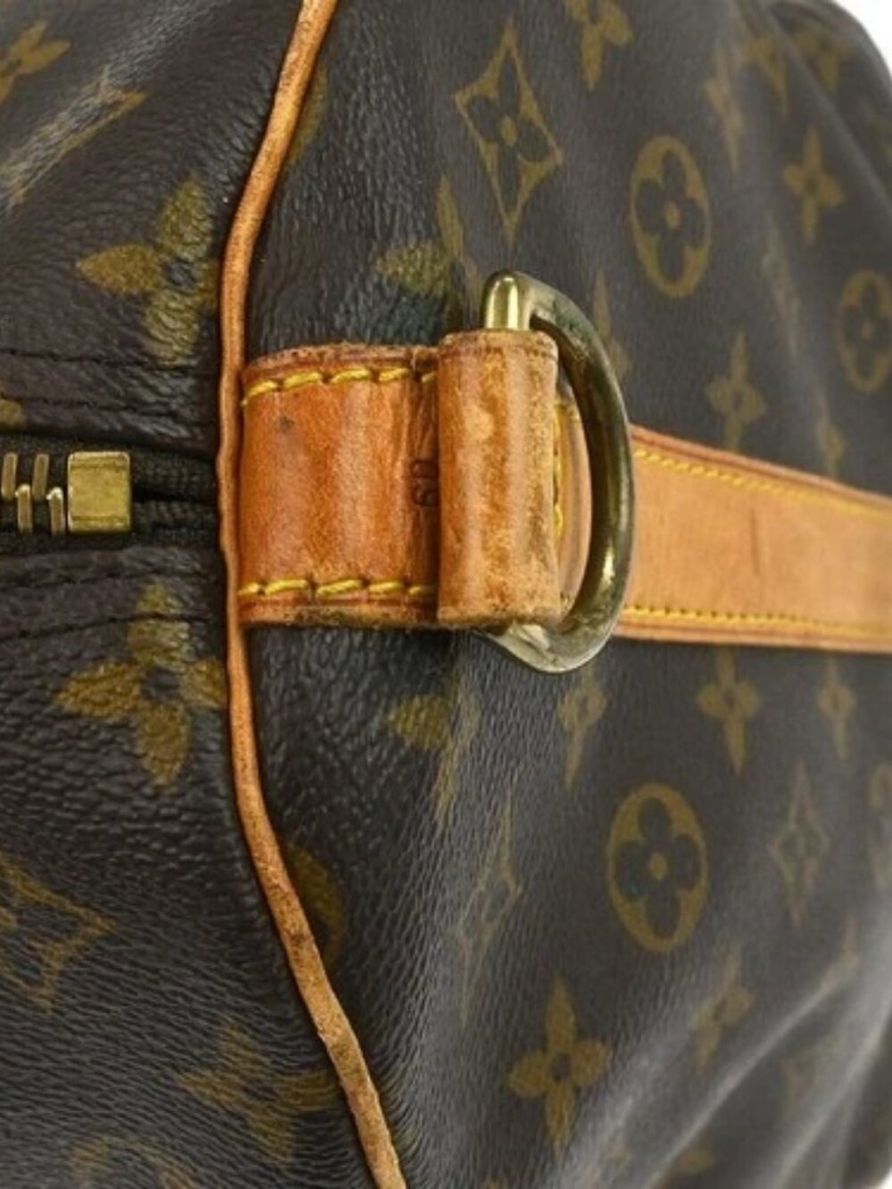 BUYIT02 LOUIS VUITTON MONOGRAM KEEPALL BANDOULIERE 60 M41412 VI0942 NQ06286 - Picture 6 of 16